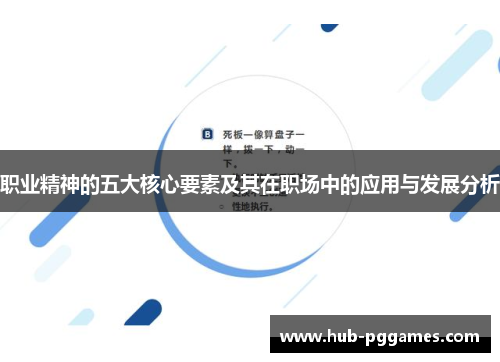 职业精神的五大核心要素及其在职场中的应用与发展分析